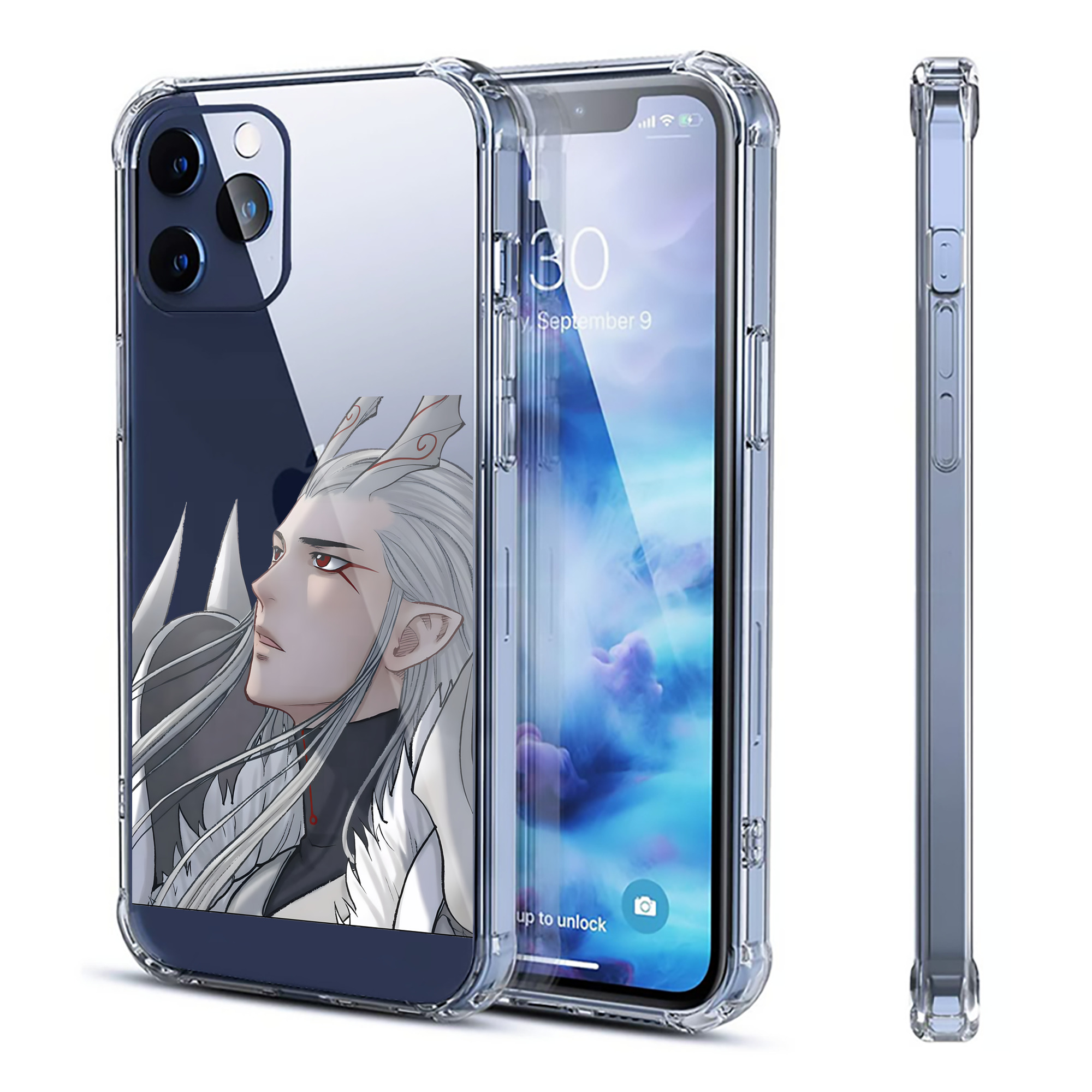 （画像用） Ne Zha 2 ナタ 魔童の大暴れ 【iPhone 12シリーズ対応】透明スマホケース（クリアソフトケース）